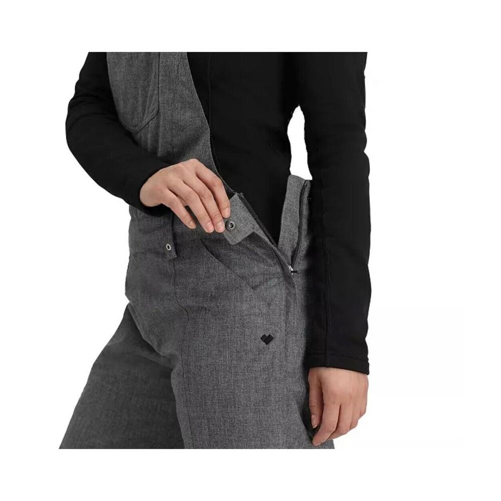 Obermeyer Women's Malta Bib Overalls Charcoal Size 10 | MSRP $ 199 Fast Ship - Picture 6 of 9